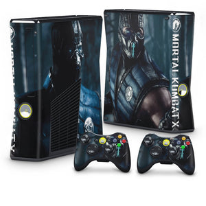 Skin Anti-Rage Xbox 360 Slim - Mortal Kombat X Subzero