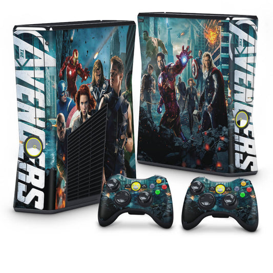 Skin Anti-Rage Xbox 360 Slim - The Avengers - Os Vingadores