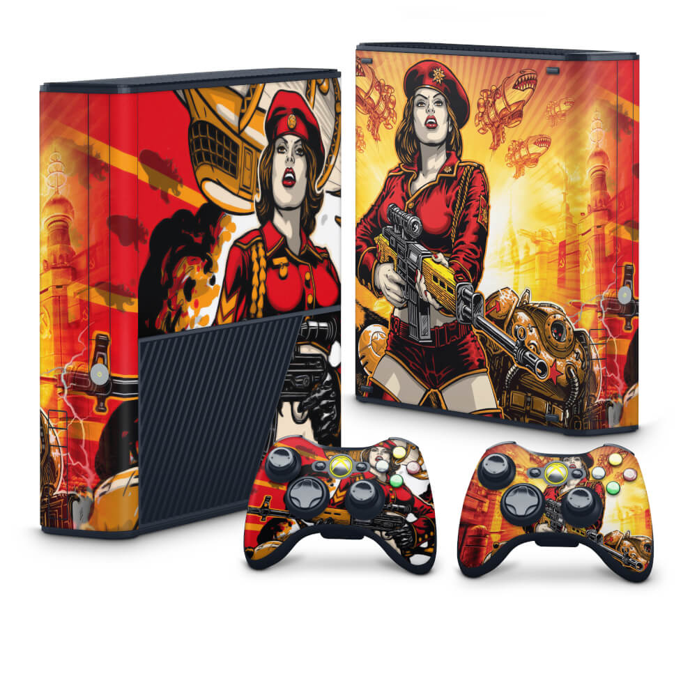 Skin Anti-Rage Xbox 360 Super Slim - Command and Conquer Red Alert