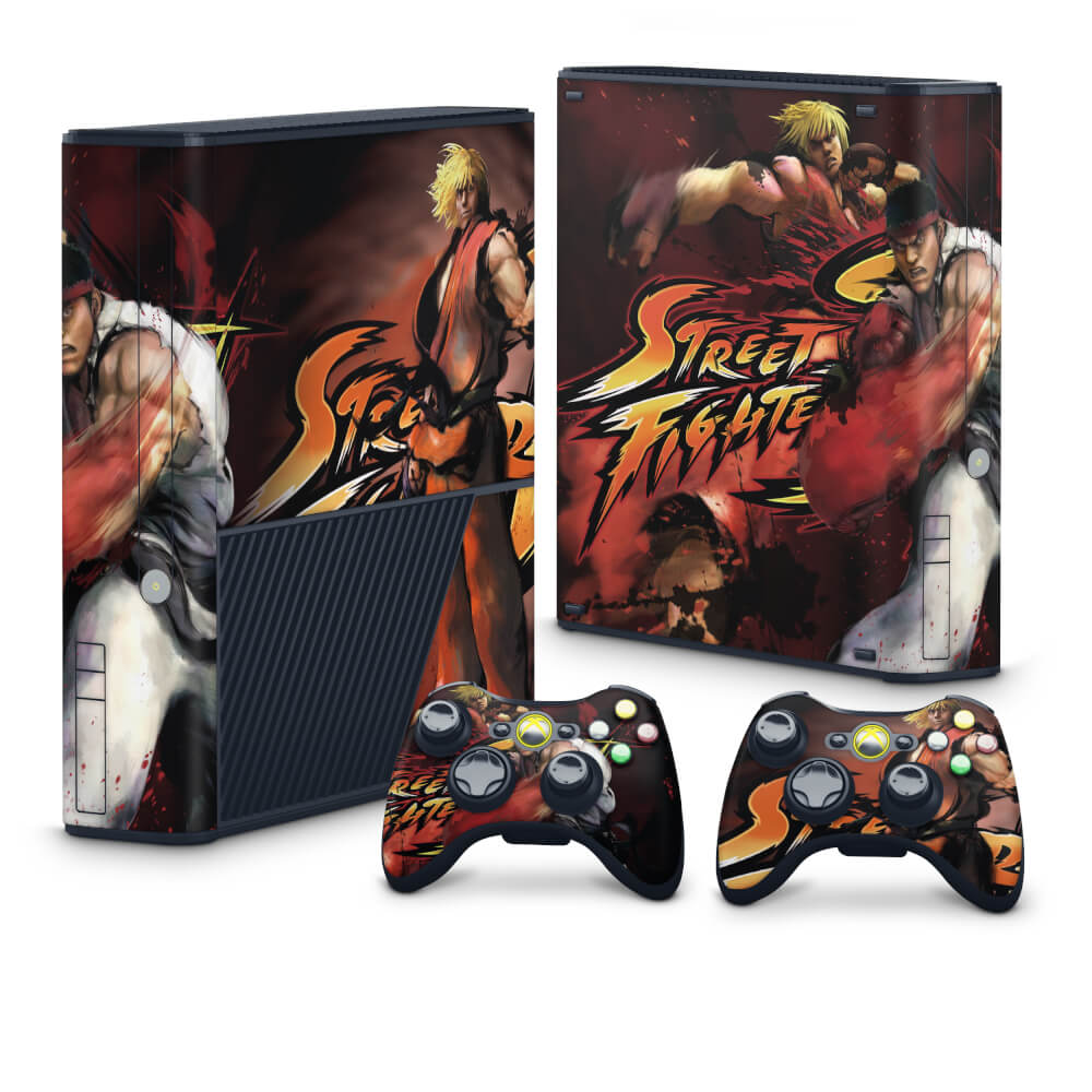 Skin Anti-Rage Xbox 360 Super Slim - Street Fighter 4 #A