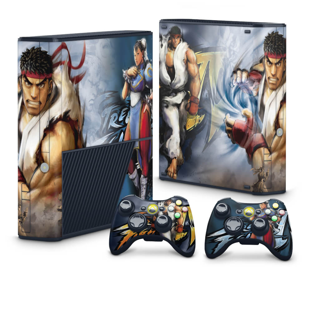 Skin Anti-Rage Xbox 360 Super Slim - Street Fighter 4 #B