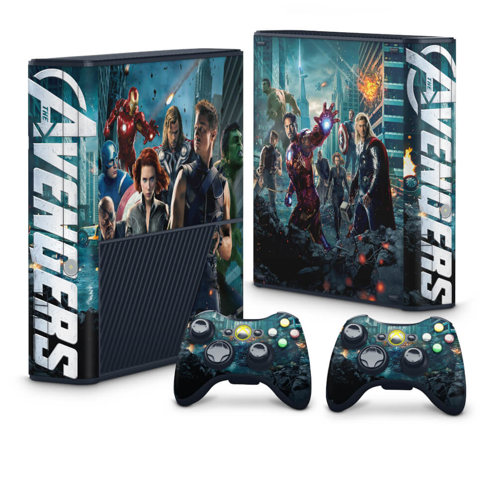 Skin Anti-Rage Xbox 360 Super Slim - The Avengers - Os Vingadores