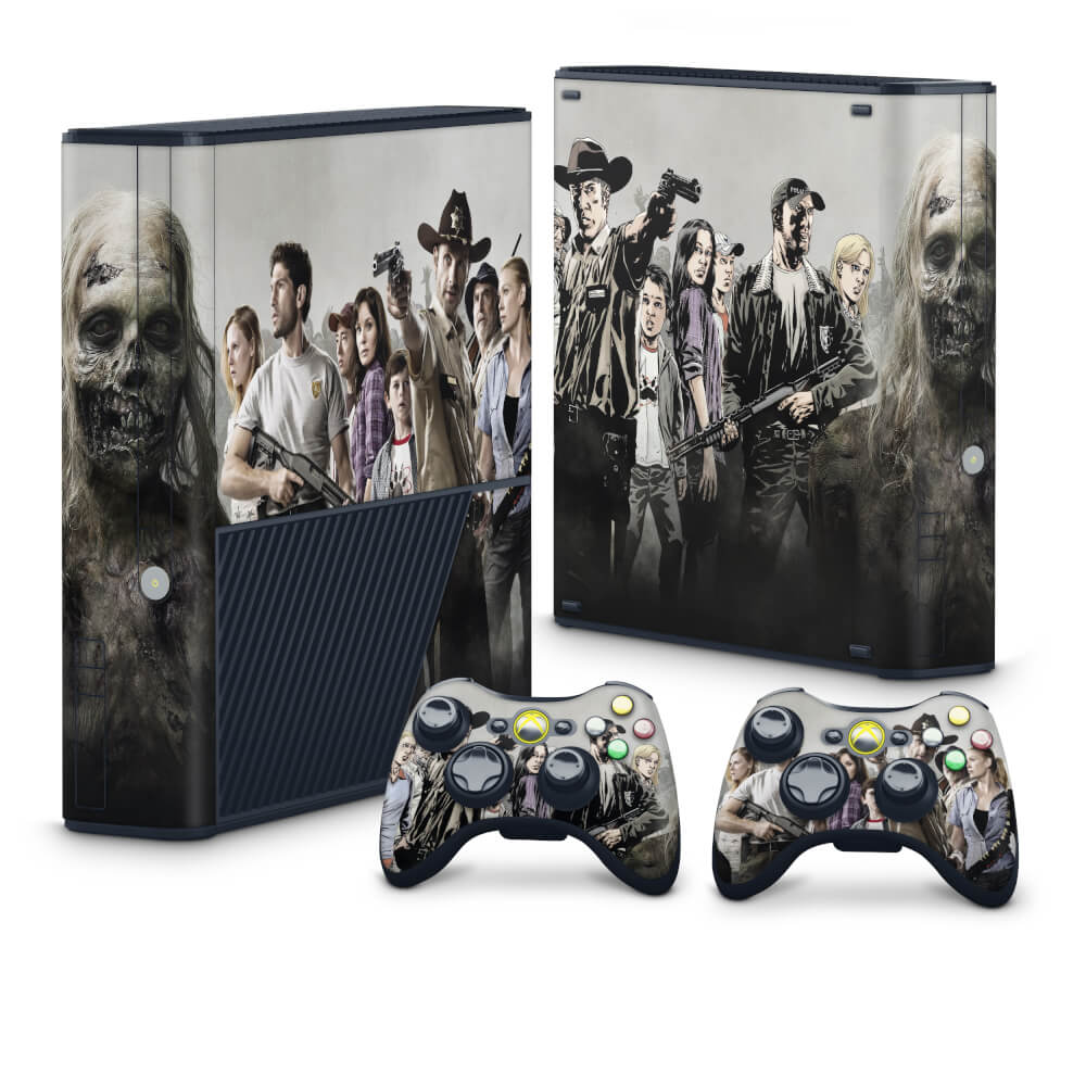 Skin Anti-Rage Xbox 360 Super Slim - The Walking Dead #A