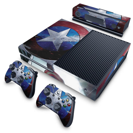 Xbox One Fat Skin Anti-Rage - Capitão America