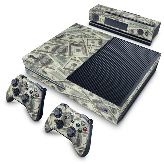 Xbox One Fat Skin Anti-Rage - Dollar Money Dinheiro