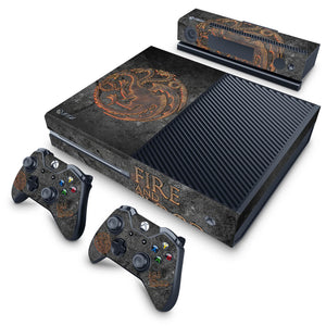 Skin Anti-Rage Xbox One Fat - Game of Thrones Targaryen