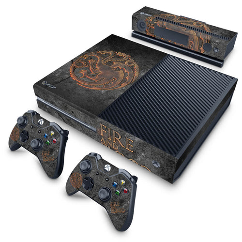 Skin Anti-Rage Xbox One Fat - Game of Thrones Targaryen