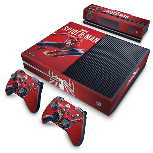 Xbox One Fat Skin Anti-Rage - Homem Aranha Spider-man