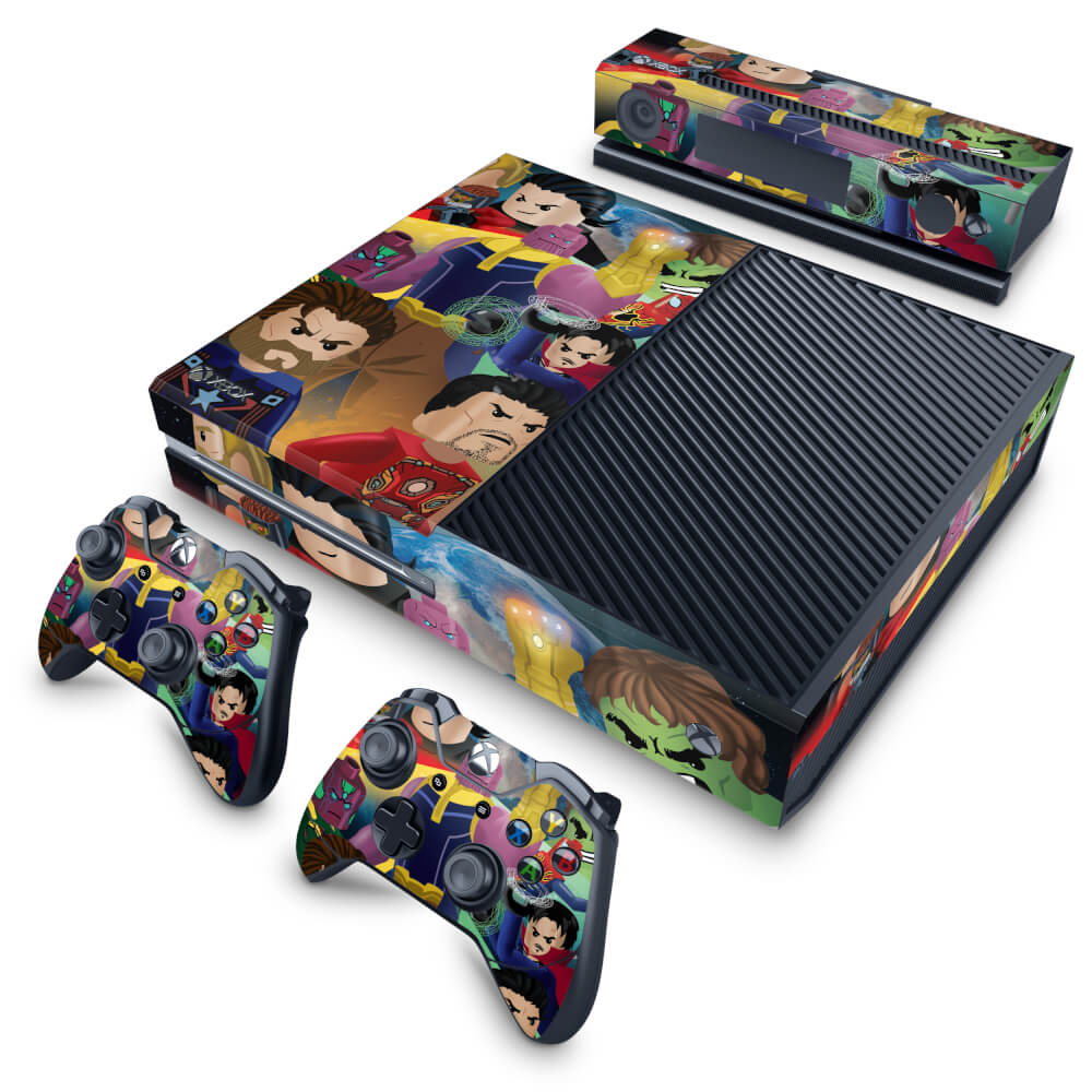 Skin Anti-Rage Xbox One Fat - Lego Avengers Vingadores