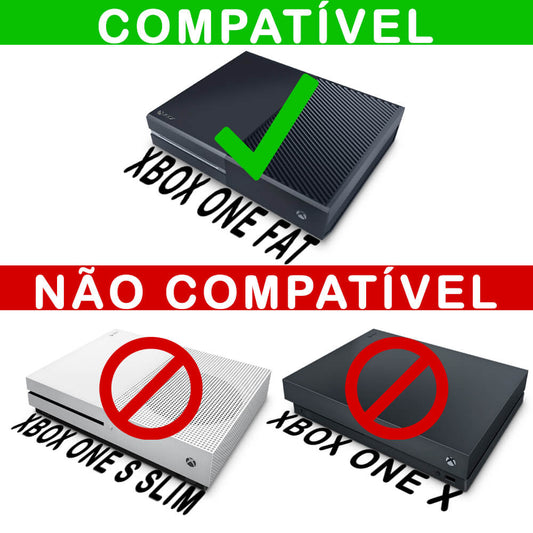 Xbox One Fat Skin Anti-Rage - Mjolnir Thor Amor e Trovão