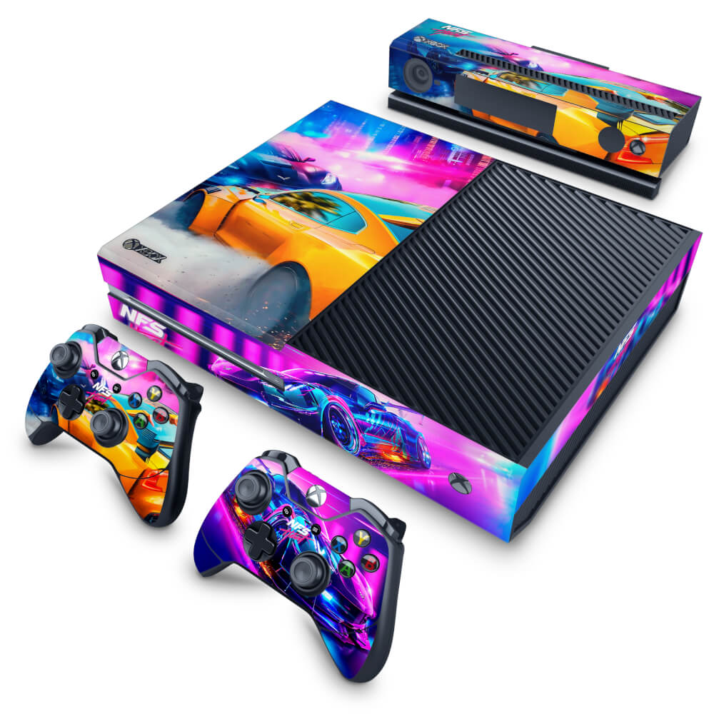 Skin Anti-Rage Xbox One Fat - Need For Speed Heat