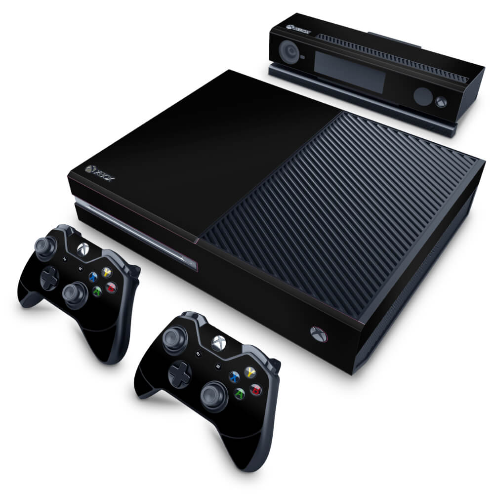 Xbox One Fat Skin Anti-Rage - Preto Black Piano