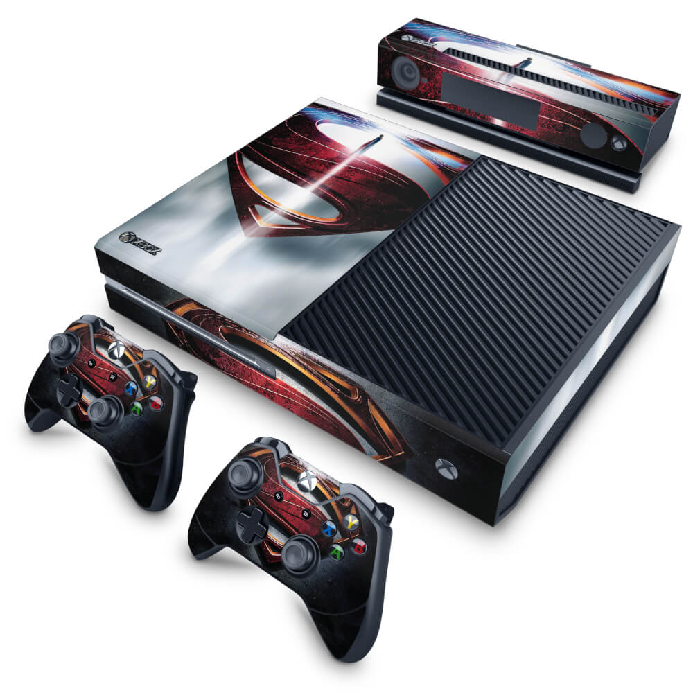 Xbox One Fat Skin Anti-Rage - Superman - Super Homem