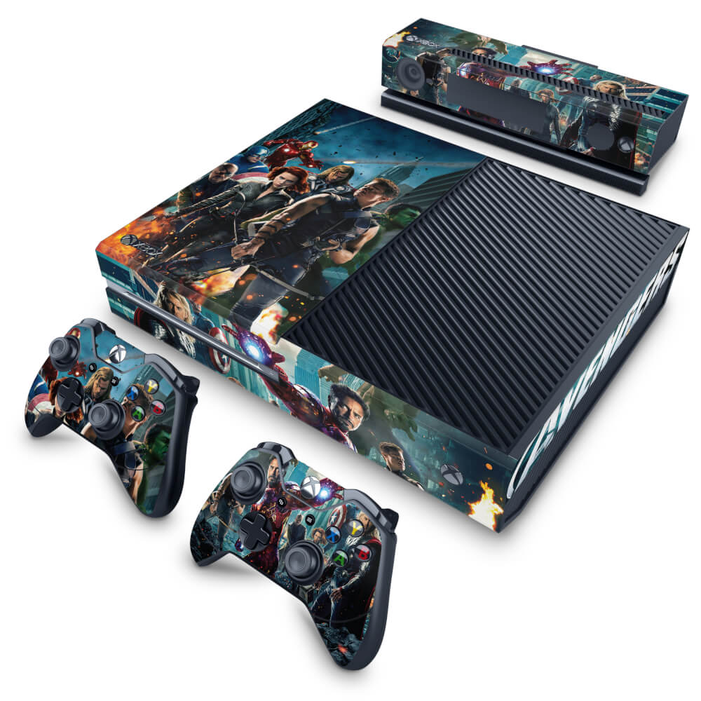 Xbox One Fat Skin Anti-Rage - The Avengers - Os Vingadores