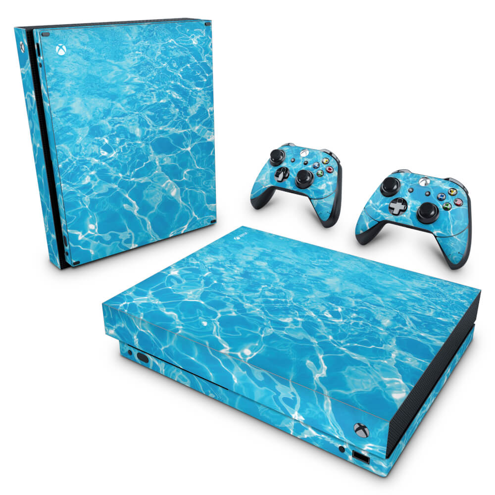 Skin Anti-Rage Xbox One X - Aquático Água
