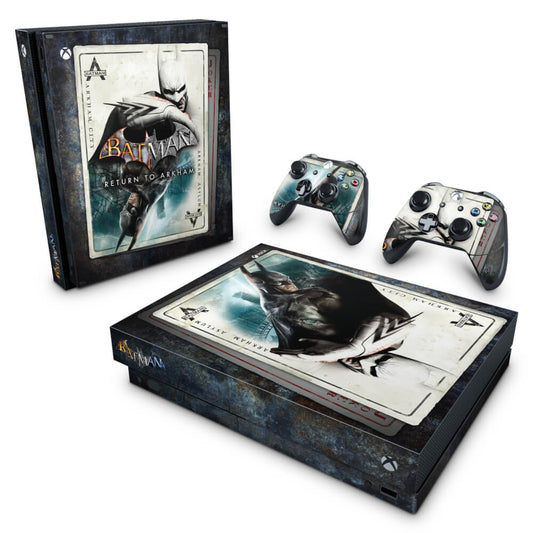 Skin Anti-Rage Xbox One X - Batman Return to Arkham