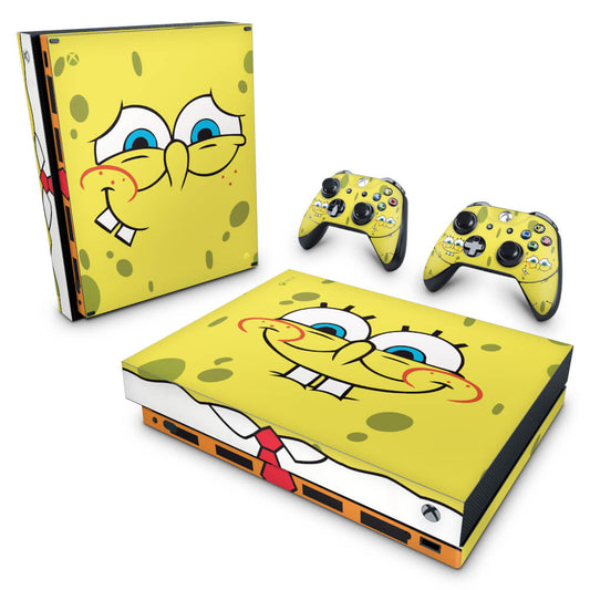Xbox One X Skin Anti-Rage - Bob Esponja