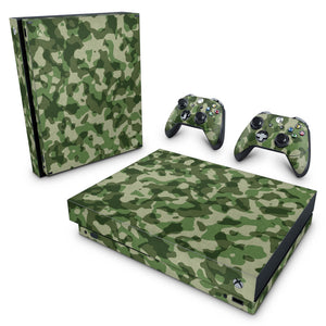 Skin Anti-Rage Xbox One X - Camuflado Verde