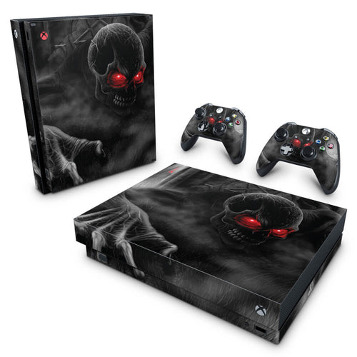 Skin Anti-Rage Xbox One X - Caveira Skull