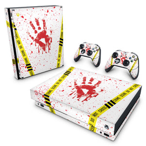 Skin Anti-Rage Xbox One X - Cena de Crime Scene