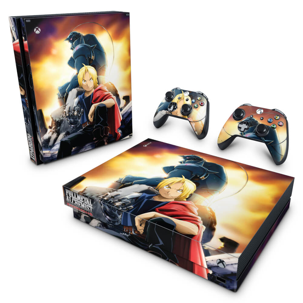 Skin Anti-Rage Xbox One X - Fullmetal Alchemist: Brotherhood