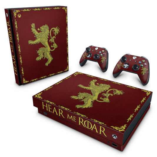 Xbox One X Skin Anti-Rage - Game Of Thrones Lannister
