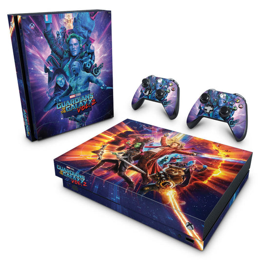 Xbox One X Skin Anti-Rage - Guardiões da Galáxia Vol 2
