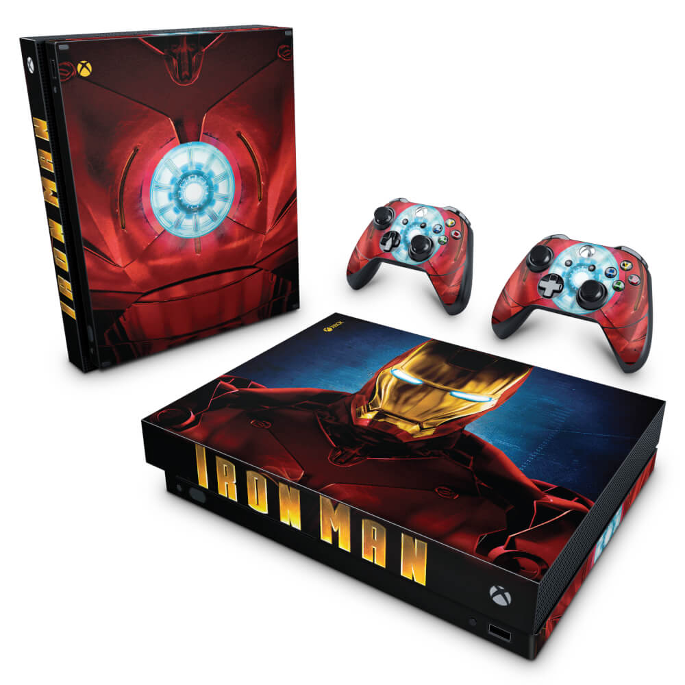 Skin Anti-Rage Xbox One X - Iron Man - Homem de Ferro