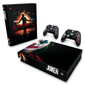 Skin Anti-Rage Xbox One X - Joker Coringa Filme
