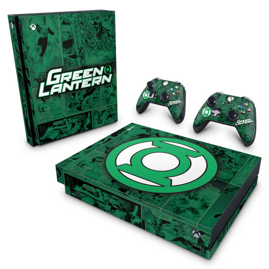 Xbox One X Skin Anti-Rage - Lanterna Verde Comics