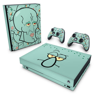 Skin Anti-Rage Xbox One X - Lula Molusco Bob Esponja