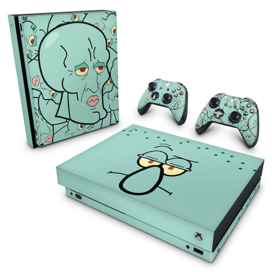 Xbox One X Skin Anti-Rage - Lula Molusco Bob Esponja