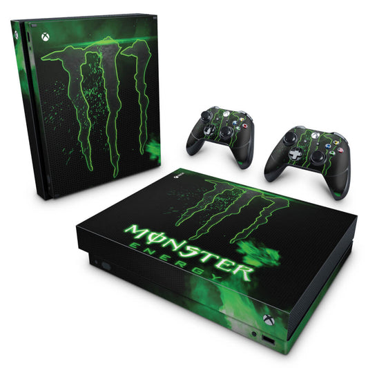 Xbox One X Skin Anti-Rage - Monster Energy Drink