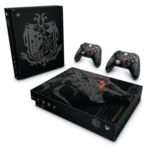 Skin Anti-Rage Xbox One X - Monster Hunter Edition