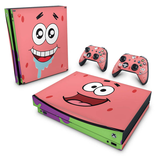 Xbox One X Skin Anti-Rage - Patrick Bob Esponja