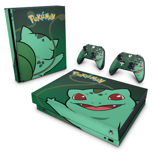Xbox One X Skin Anti-Rage - Pokemon Bulbasaur