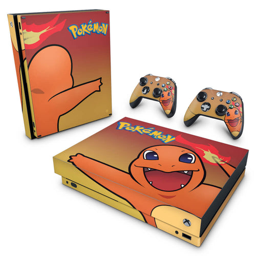 Skin Anti-Rage Xbox One X - Pokemon Charmander
