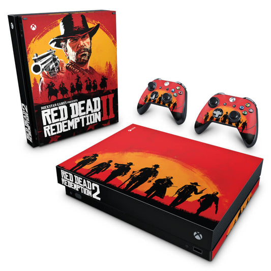 Skin Anti-Rage Xbox One X - Red Dead Redemption 2