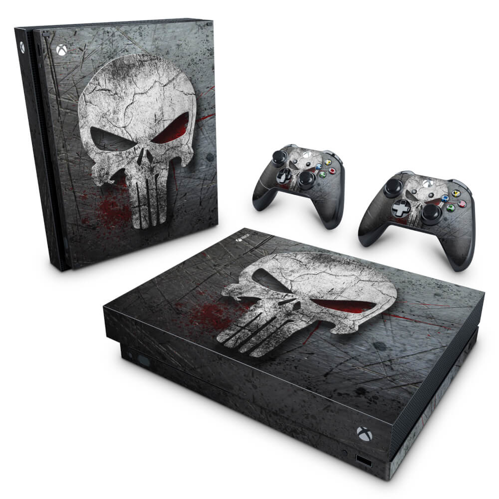 Skin Anti-Rage Xbox One X - The Punisher Justiceiro #b