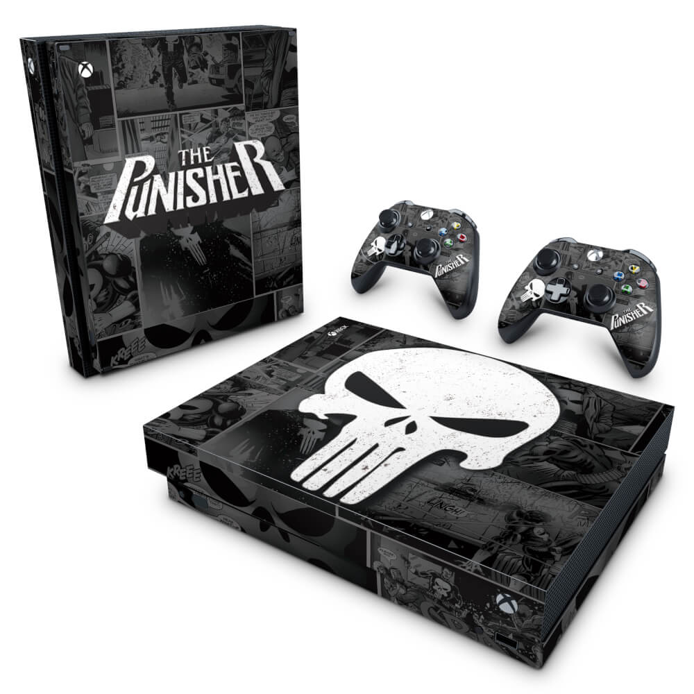 Skin Anti-Rage Xbox One X - The Punisher Justiceiro Comics