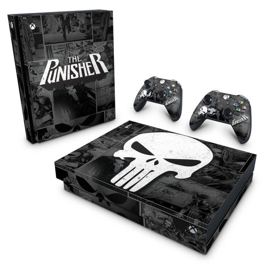Xbox One X Skin Anti-Rage - The Punisher Justiceiro Comics