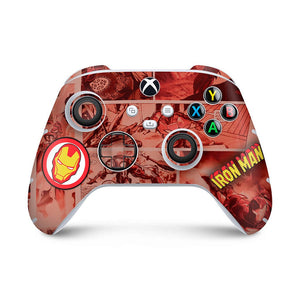 Skin Anti-Rage Xbox Series S X Controle - Homem De Ferro Comics