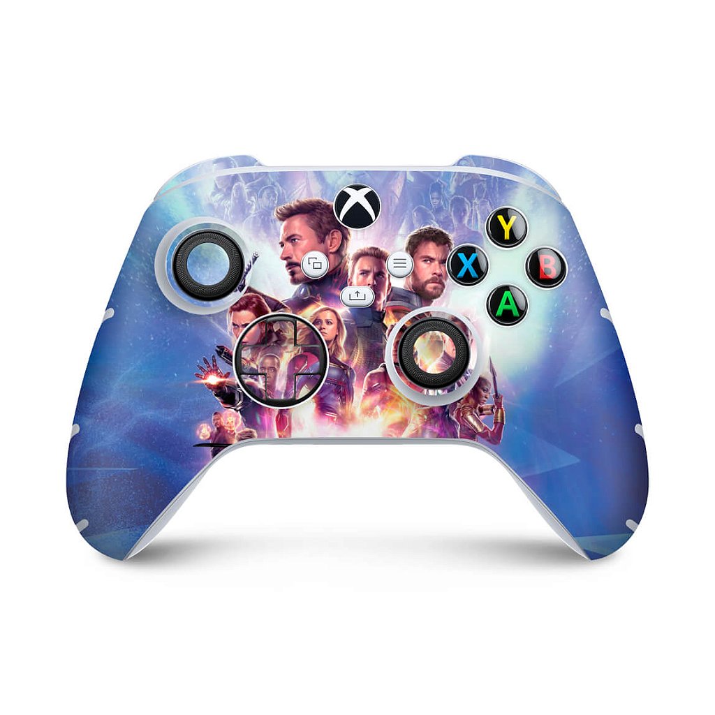 Skin Anti-Rage Xbox Series S X Controle - Vingadores Ultimato Endgame