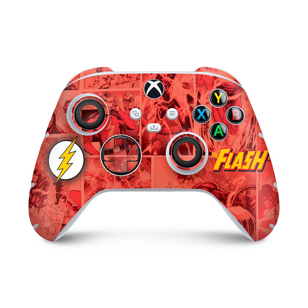 Skin Anti-Rage Xbox Series S X Controle - The Flash Comics