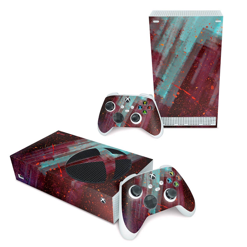 Xbox Series S Skin Anti-Rage Horizontal - Abstrato #100