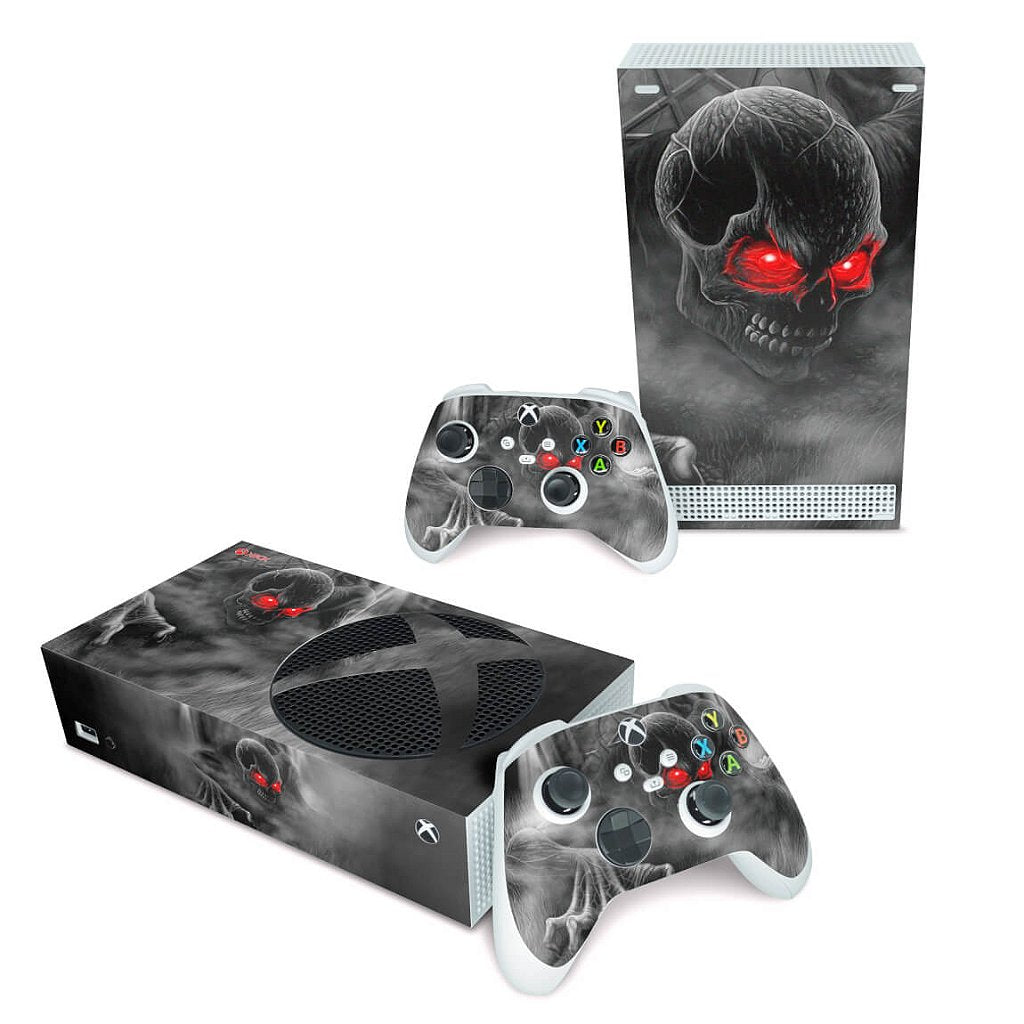 Skin Anti-Rage Xbox Series S Horizontal - Caveira Skull