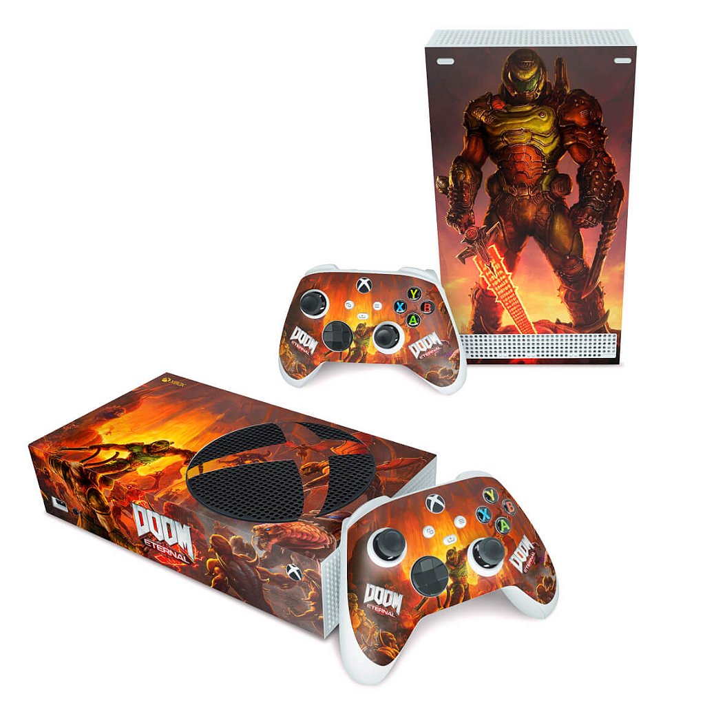 Skin Anti-Rage Xbox Series S Horizontal - Doom Eternal