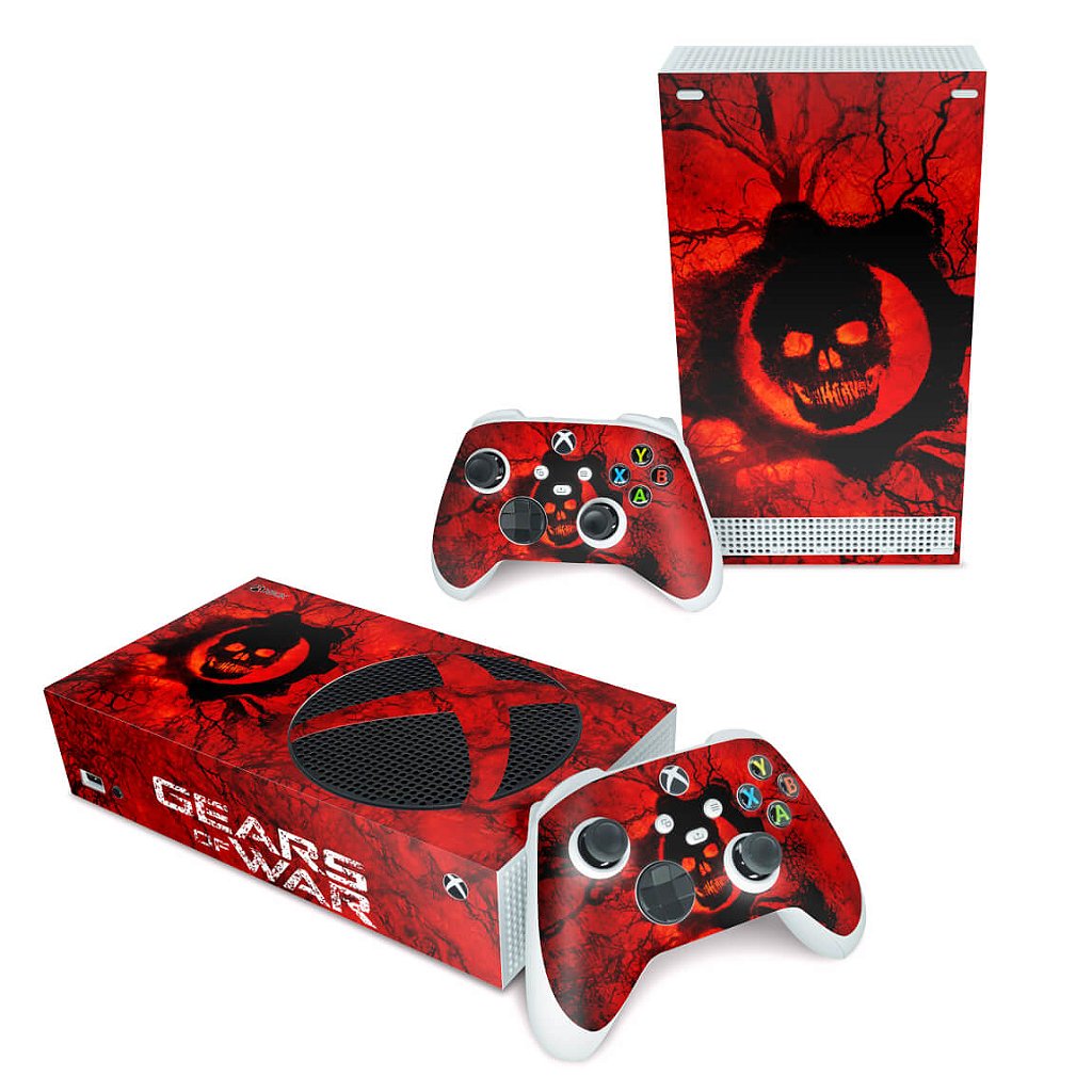 Skin Anti-Rage Xbox Series S Horizontal - Gears of War - Skull