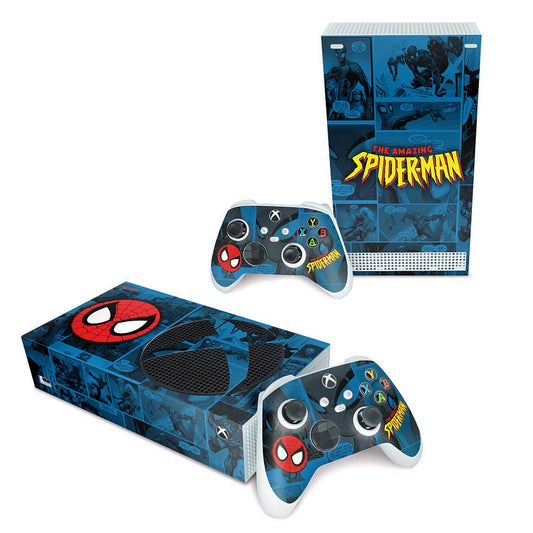 Xbox Series S Skin Anti-Rage Horizontal - Homem-Aranha Spider-Man Comics