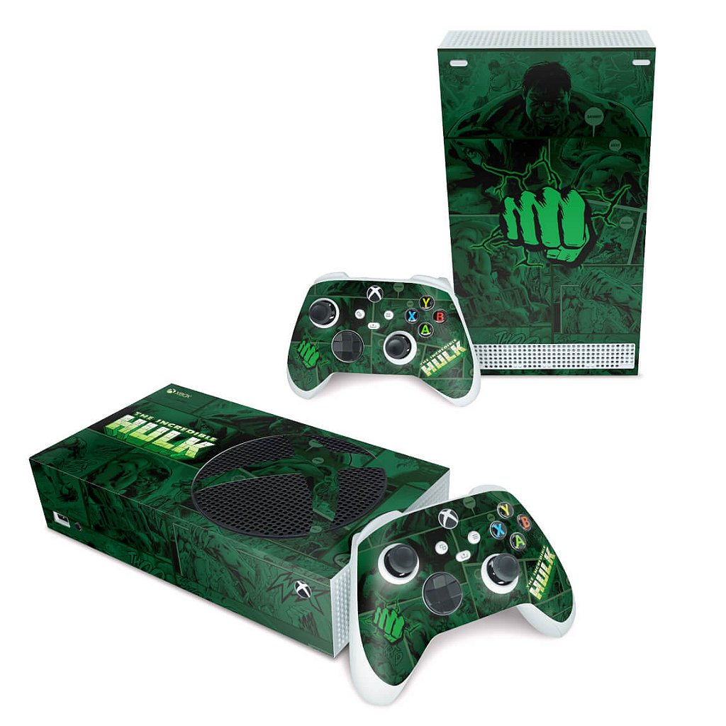 Skin Anti-Rage Xbox Series S Horizontal - Hulk Comics